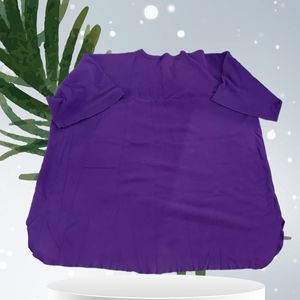 Just Big Sportwear 100% Cotton One Size Fits All Purple Tshirt